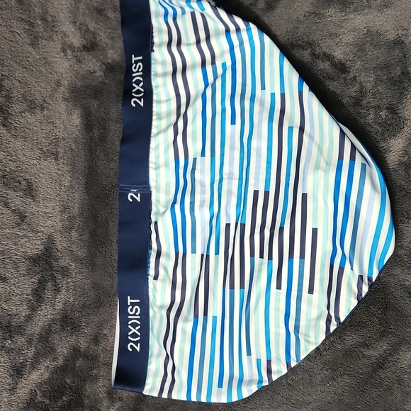 2(X)IST Striped Large Blue Briefs - Picture 2 of 4